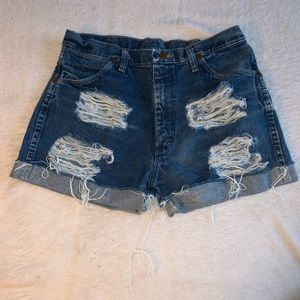Wrangler high waisted shorts